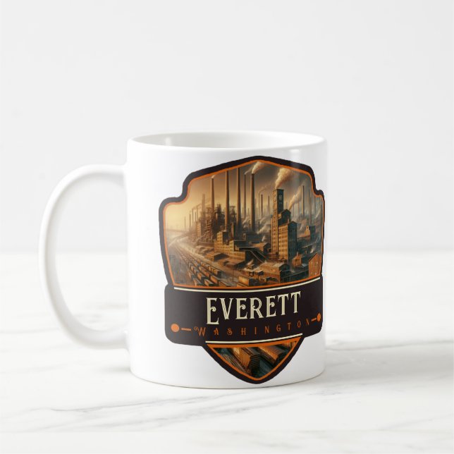 Taza De Café Everett, Washington| Antiguo (Izquierda)