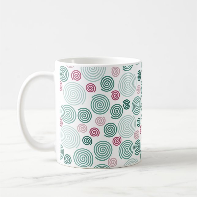 Taza De Café Evergreen Swirl (Pattern) (Izquierda)
