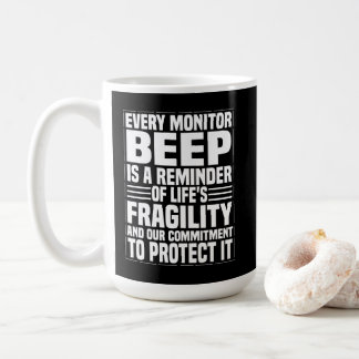Taza De Café Every Beep Matters – Alert & Devoted