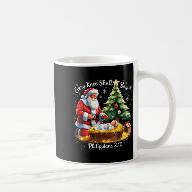 Taza De Café Every Knee Shall Bow Philipans 2_10 Christmas  (Derecha)