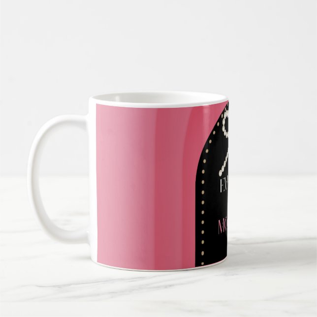 Taza De Café Everyday is Mothers Day Elegance Pink Bow Mug (Izquierda)