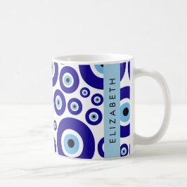 Taza De Café Evil Eye, Greek Eye, Turkish Eye, Mati, Your Name
