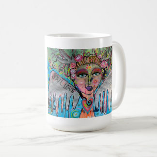 Taza De Café Evolución Creativa Ángel Soulart Arte Original