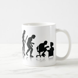 Taza De Café Evolución de adictos a la informática