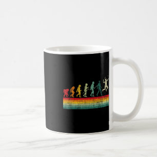Taza De Café Evolución de Badminton - Transbordador Retro Sport
