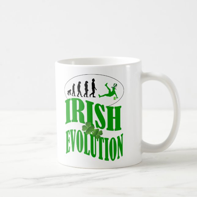 Taza De Café Evolución de Irlanda (Derecha)