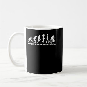 Taza De Café Evolución de la silla de ruedas basketball T-Shirt