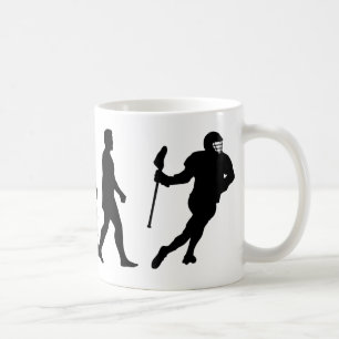 Taza De Café Evolución de Lacrosse - Lacrosse divertida
