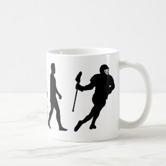 Taza De Café Evolución de Lacrosse - Lacrosse divertida