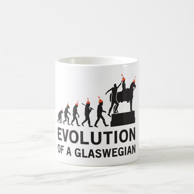 Taza De Café Evolución de un hongo glaswegian (Glasgow) (Centro)