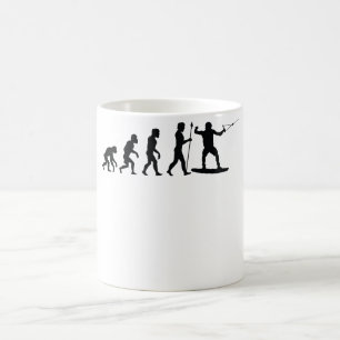 Taza De Café Evolución de Wakeboarding