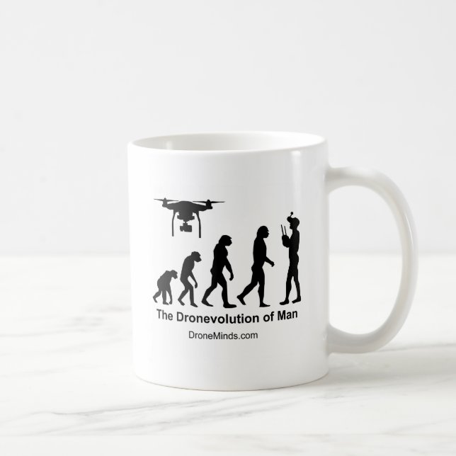 Taza De Café Evolución del abejón del hombre (Derecha)