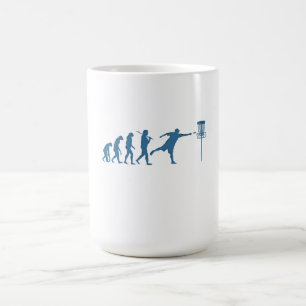 Taza De Café Evolución del disco de golf - Regalo divertido par