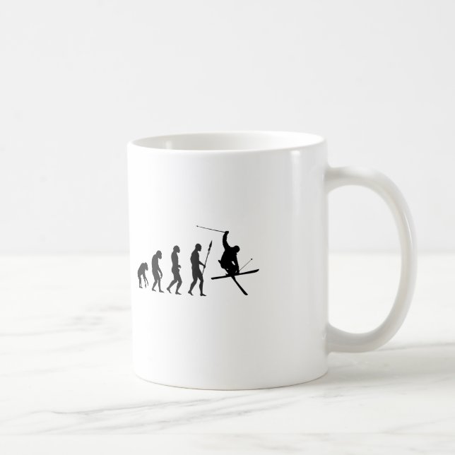 Taza De Café Evolución del esquí (Derecha)
