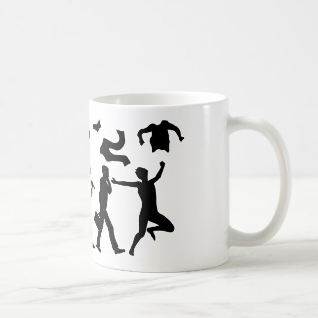 Taza De Café Evolución Del Hombre Liberado (Hombre Naturista) (Derecha)
