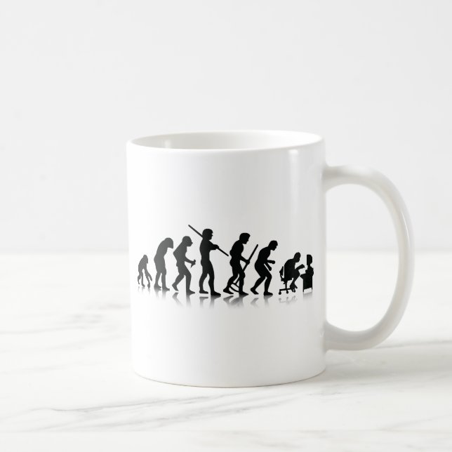 Taza De Café Evolución del nerd (Derecha)