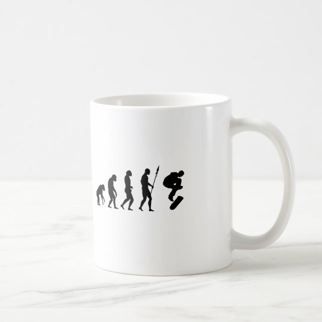 Taza De Café Evolución del Skateboarding (Derecha)