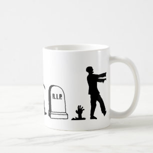 Taza De Café Evolución del zombi