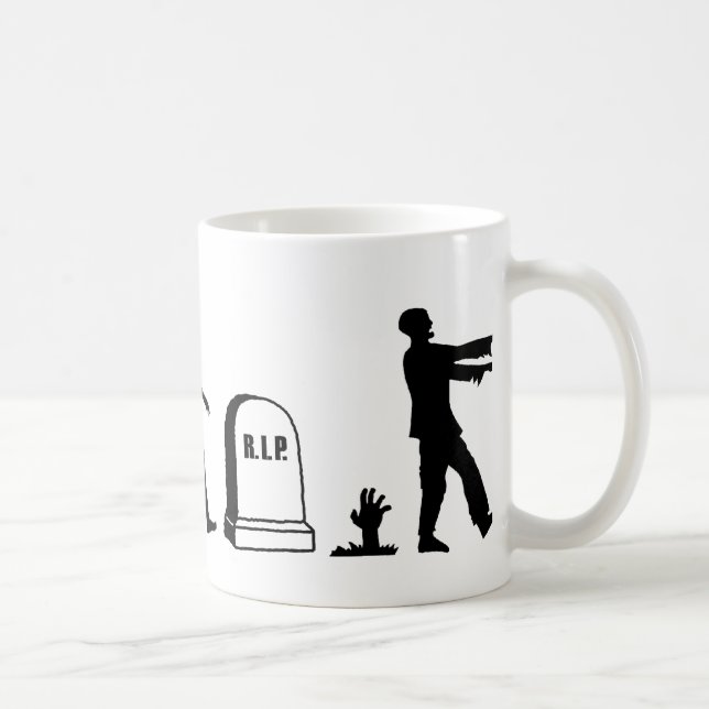 Taza De Café Evolución del zombi (Derecha)