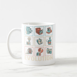 Taza De Café Evolución Divertida de las Cámaras - Fotografía