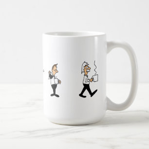 Taza De Café Evolución divertida de los bebedores del café