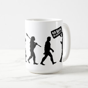 Taza De Café Evolución Ironía Silueta