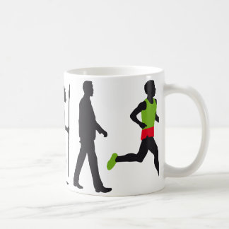 Taza De Café Evolución marathon runner