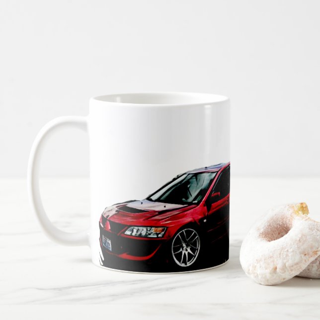 Taza De Café Evolución Mitsubishi (Con donut)