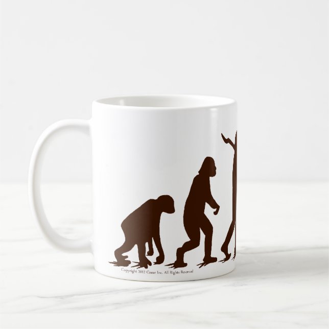 Taza De Café ¡Evolución oh Yaaaah del mono del calcetín! (Izquierda)