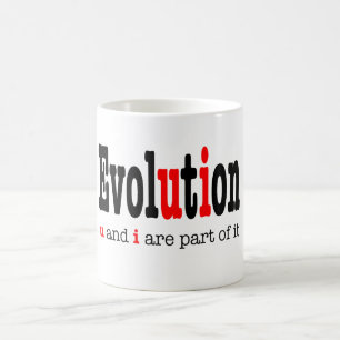 Taza De Café Evolución: u e i son parte él