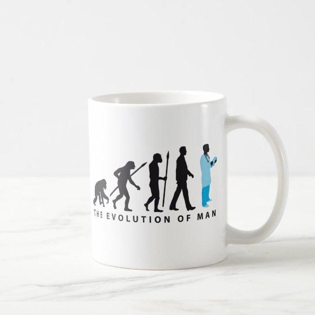 Taza De Café evolution of usted doctor of medicine physician (Derecha)