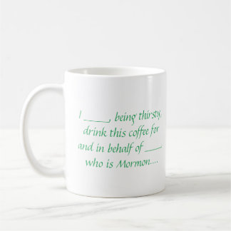 Taza De Café ex-Mormon Proxy Coffee mug - verde