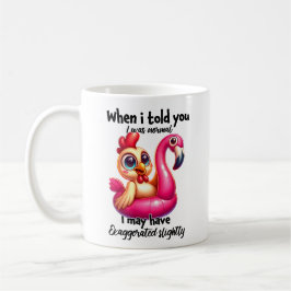 Taza De Café Exagerada Mug Normal de Pollo-Flamingo