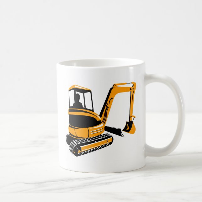 Taza De Café excavador del cavador mecánico (Derecha)