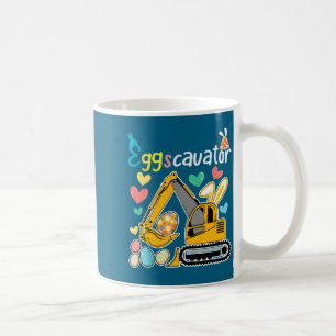 Taza De Café Excavadora de construcción Día de Pascua Caza de h