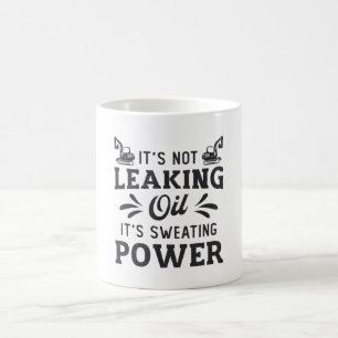 Taza De Café Excavadora de obreros de construcción: no hay fuga