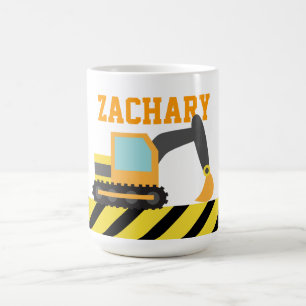 Taza De Café Excavadora naranja, Vehículo de Construcción, Para