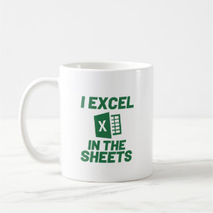 Taza De Café Excel en las hojas Spreadshee Funny Accountant