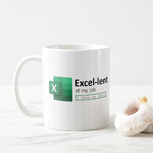 Taza De Café Excel prestado en mi trabajo, conozco mi tazón de