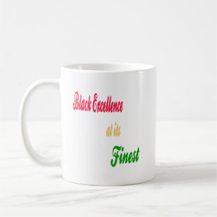 Taza De Café Excelencia negra en su mejor café
