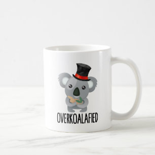 Taza De Café Excesivamente adorado poun cute Koala en alta gord