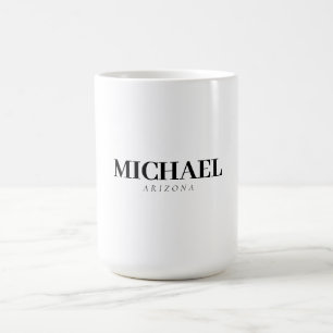 Taza De Café Exclusivo nombre de agregado moderno personal