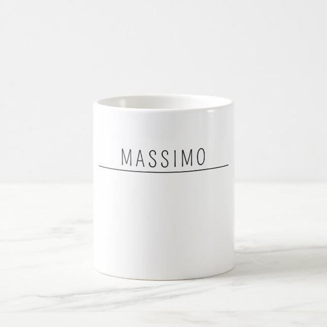 Taza De Café Exclusivo Personal Clásico Blanco Nombre Propio (Centro)