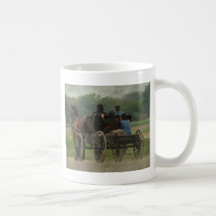 Taza De Café Excursión de la familia de Amish