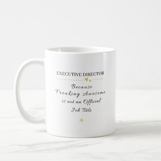 Taza De Café Executive Director Office Quote (Izquierda)