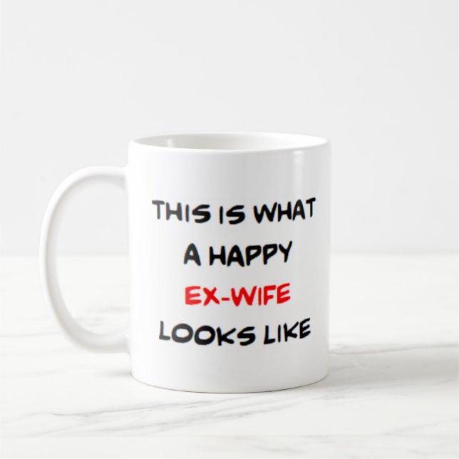 Taza De Café exesposa feliz (Izquierda)