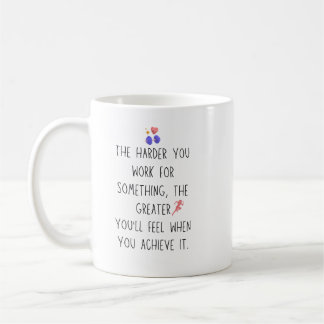 Taza De Café Éxito divertido de ejercicios más difíciles de llo
