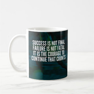 Taza De Café Éxito, Fracaso, Valor - Motivación de entrenamient