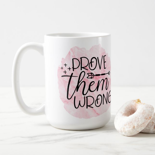 Taza De Café Éxito y determinación (Con donut)