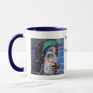 Taza de café éxitos de libertad condicional y vigi